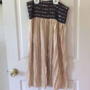 Strapless dress